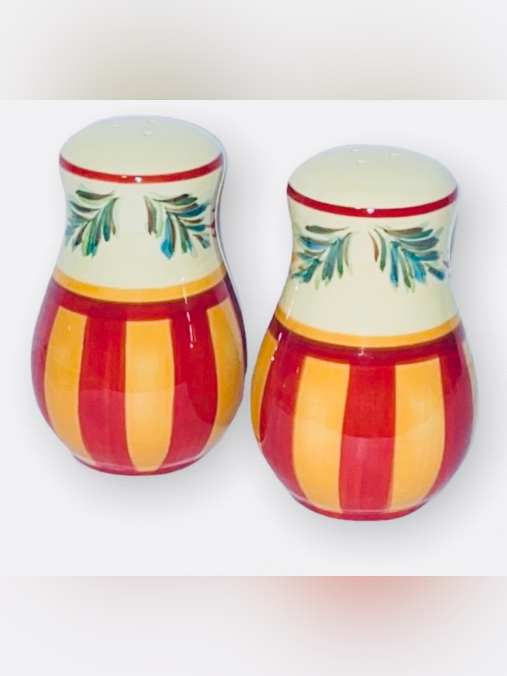 NIB • Southern Living @ Home • Siena • Gail Pittman • S&P Shakers • Hand Painted